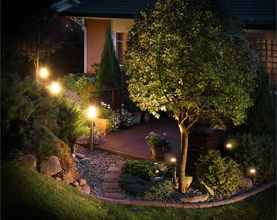 landscape lighting path patio
