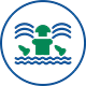 sprinkler spraying icon