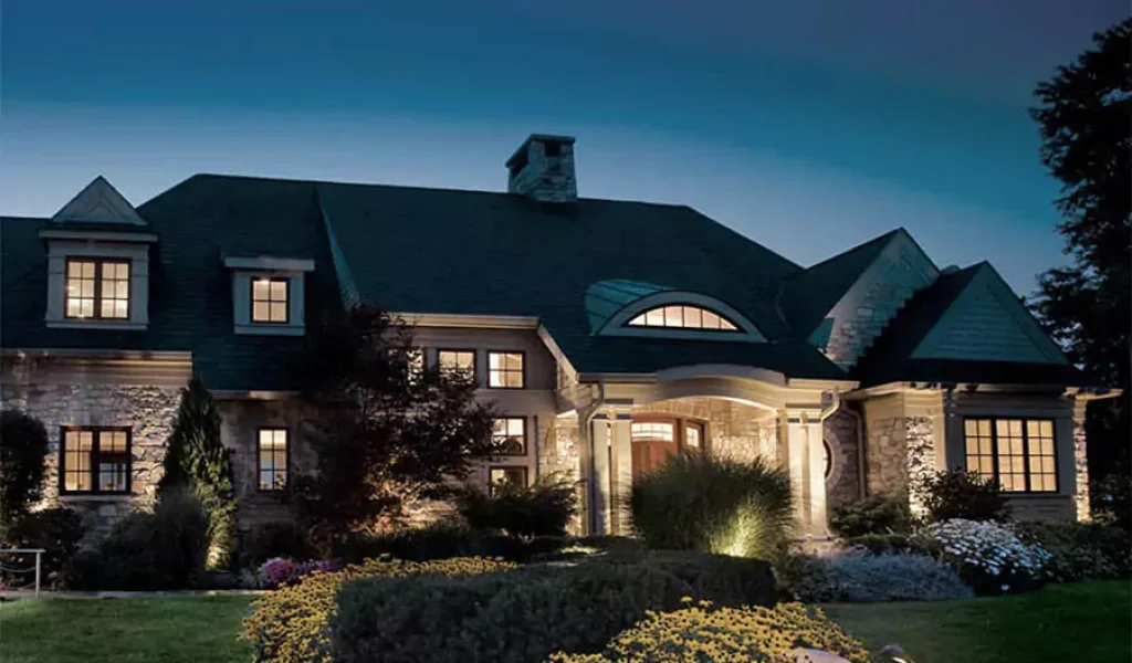 Beautiful house installed Architectural Lighting in Indianapolis